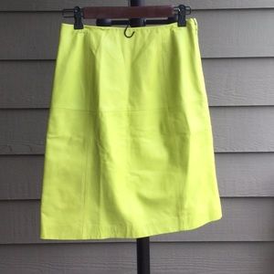 Dana Buchman lambskin skirt
